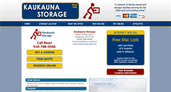 Desktop Screenshot of kaukaunastorage.com