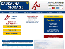 Tablet Screenshot of kaukaunastorage.com